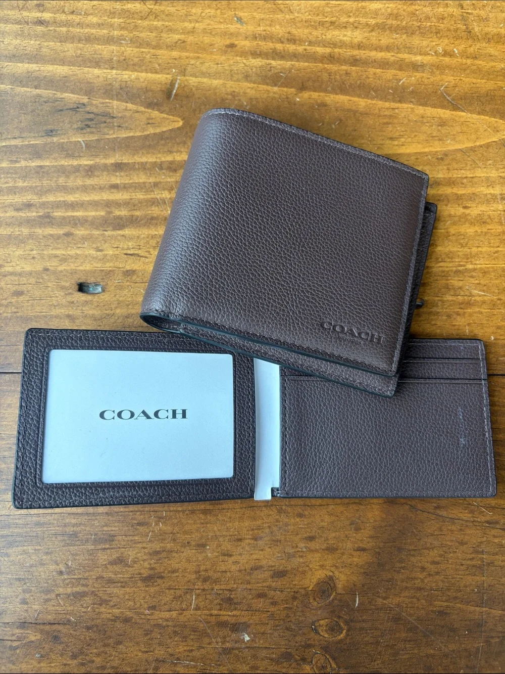 Coach Men’s Brown Mahogany Leather Wallet